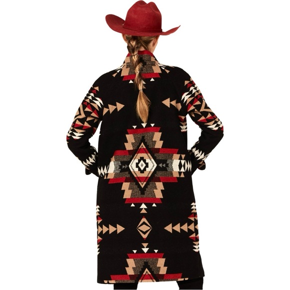 NEW! Pendleton Rock Point Archive Blanket Coat Jacket Western Boho Tribal - Picture 4 of 16